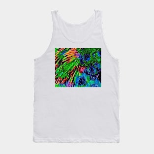 Super vivid colorful scribble print Tank Top